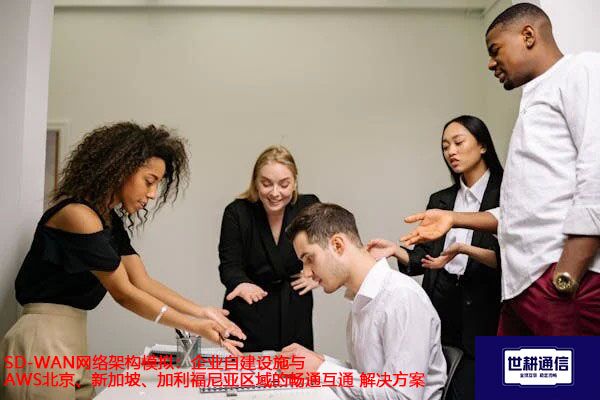 SD-WAN网络架构模拟：企业自建设施与AWS北京、新加坡、加利福尼亚区域的畅通互通？？？解决方案//世耕通信全球ERP、OA办公专网