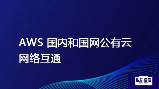 AWS 国内和国网公有云 网络互通 ？？？解决方案//世耕通信全球办公专网专线
