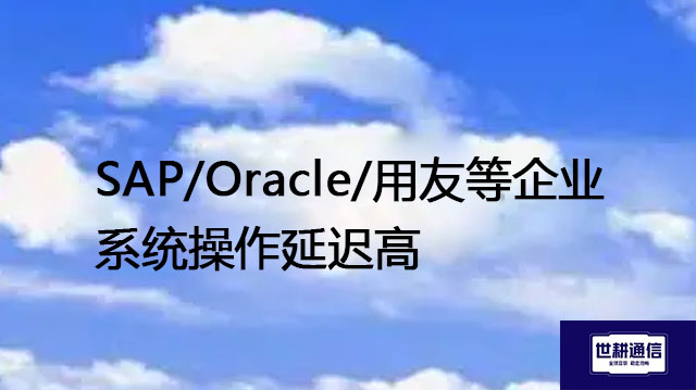 SAP/Oracle/用友等企业系统操作延迟高--解决方案//世耕通信全球办公专网专线