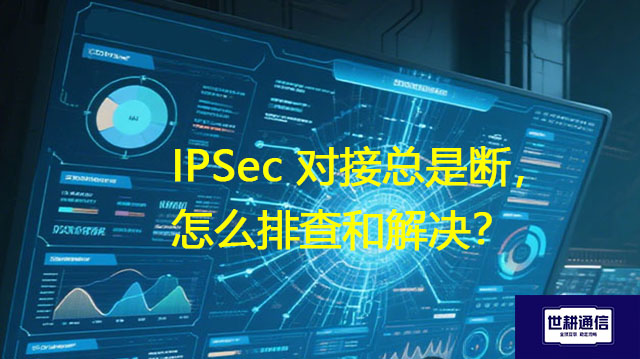 IPSec 对接总是断，怎么排查和解决？解决方案//世耕通信全球办公专网专线