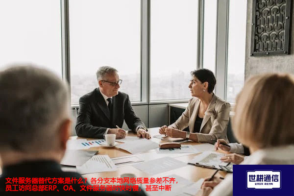 文件服务器替代方案是什么？各分支本地网络质量参差不齐，员工访问总部ERP、OA、文件服务器时快时慢，甚至中断--解决方案//世耕通信全球ERP、OA办公专网专线
